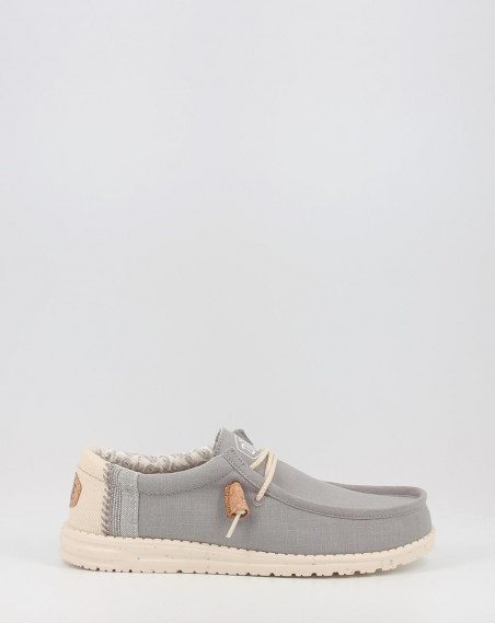Nautiques Hey dude WALLY LINEN NATURAL Gris