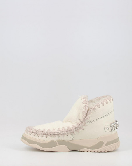 Bottines Mou ESKIMO TRAINER LOGO RHINESTONES WXWHI Blanc