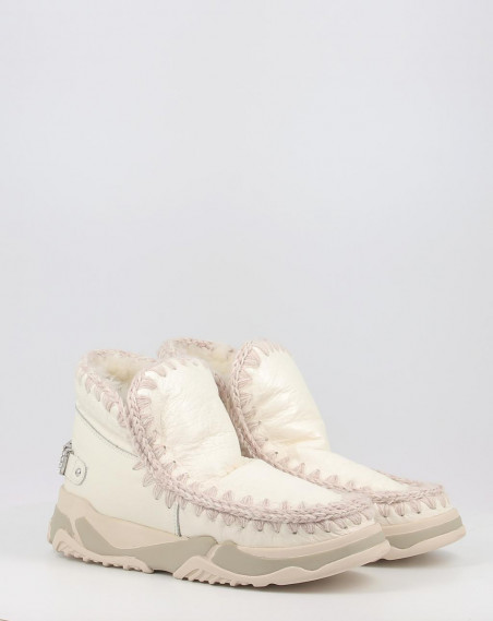 Bottines Mou ESKIMO TRAINER LOGO RHINESTONES WXWHI Blanc