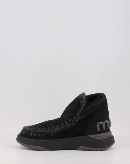 Bottines Mou ESKIMO JOGGER GLITTER LOGO BKBK Noir