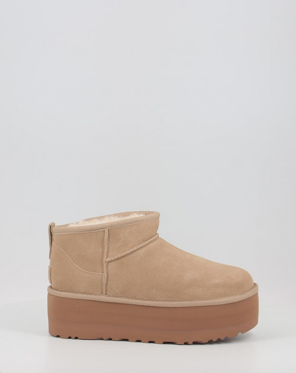 Bottines Ugg CLASSIC ULTRA MINI PLATFORM Beig