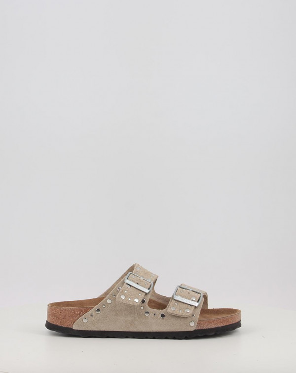 Sandales Birkenstock ARIZONA RIVET LEVE Beige