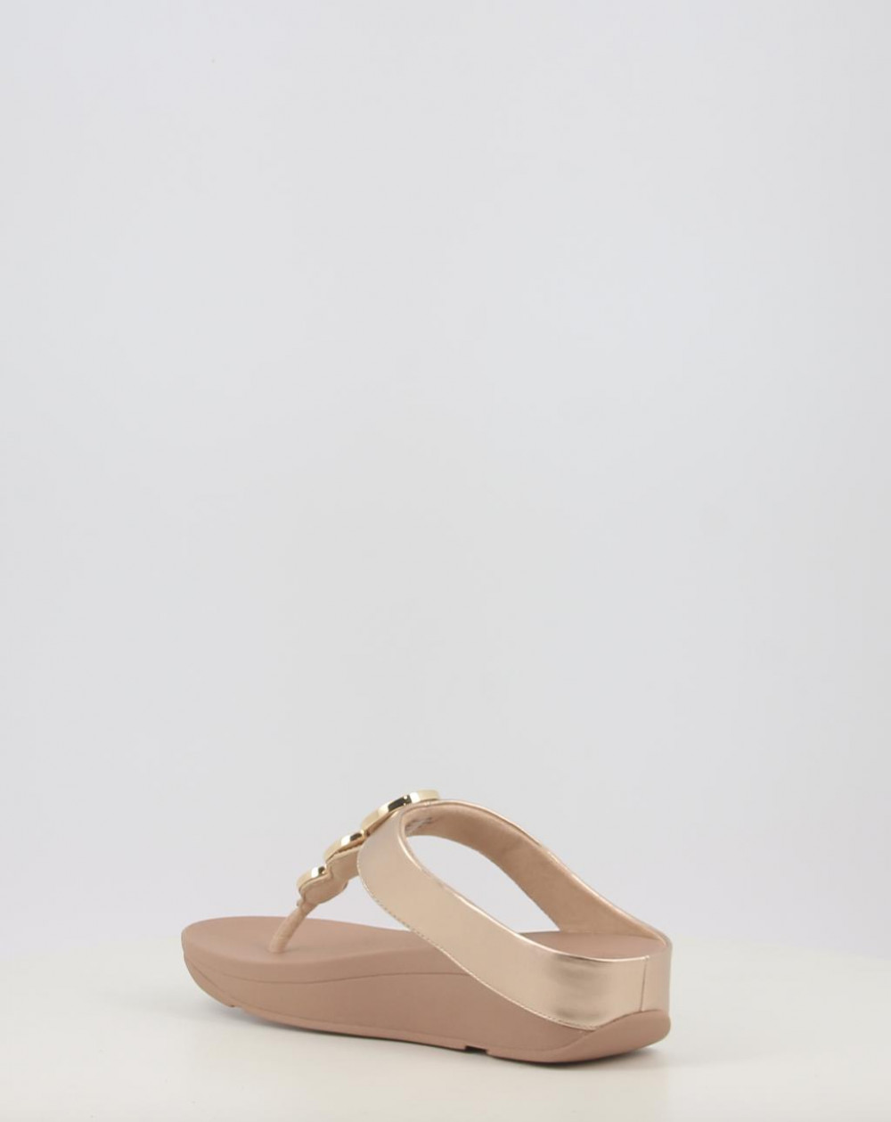 HALO BEAD CIRCLE METALLIC TOE POST SANDALS