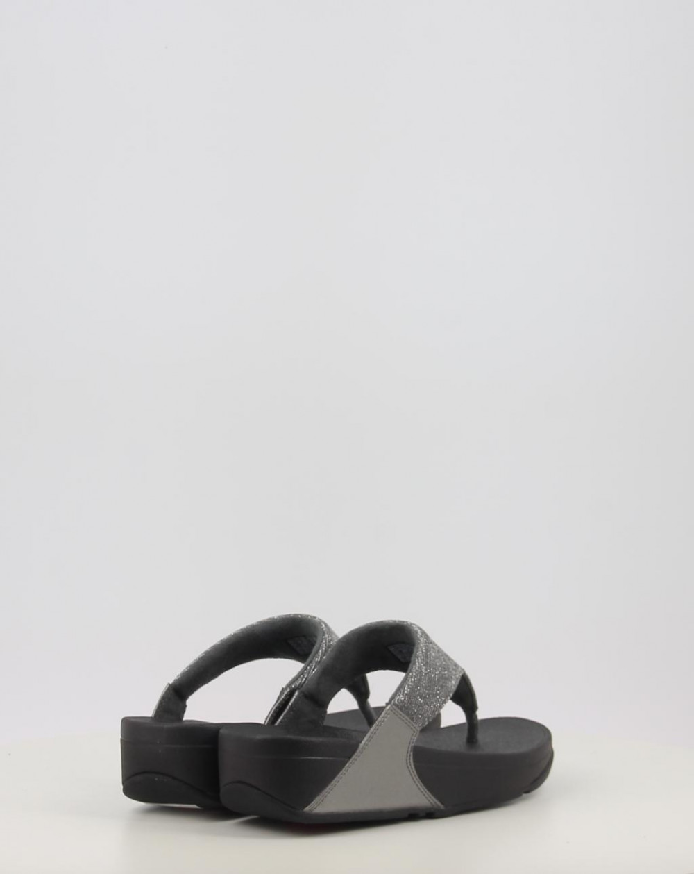 LULU SHIMMERLUX TOE POST SANDALS