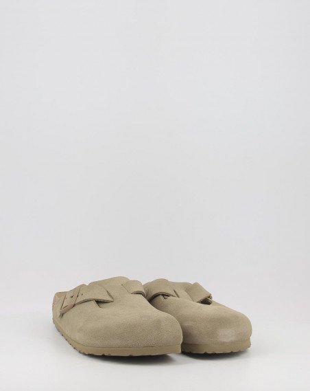 Zoccoli Birkenstock BOSTON  LEVE Faded Khaki Kaki Zoccoli Birkenstock BOSTON  LEVE Faded Khaki Kaki