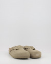 Zoccoli Birkenstock BOSTON  LEVE Faded Khaki Kaki Zoccoli Birkenstock BOSTON  LEVE Faded Khaki Kaki