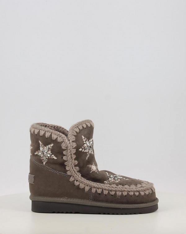 Bottes Mou ESKIMO WOOL STARS & RHINESTONES Gris