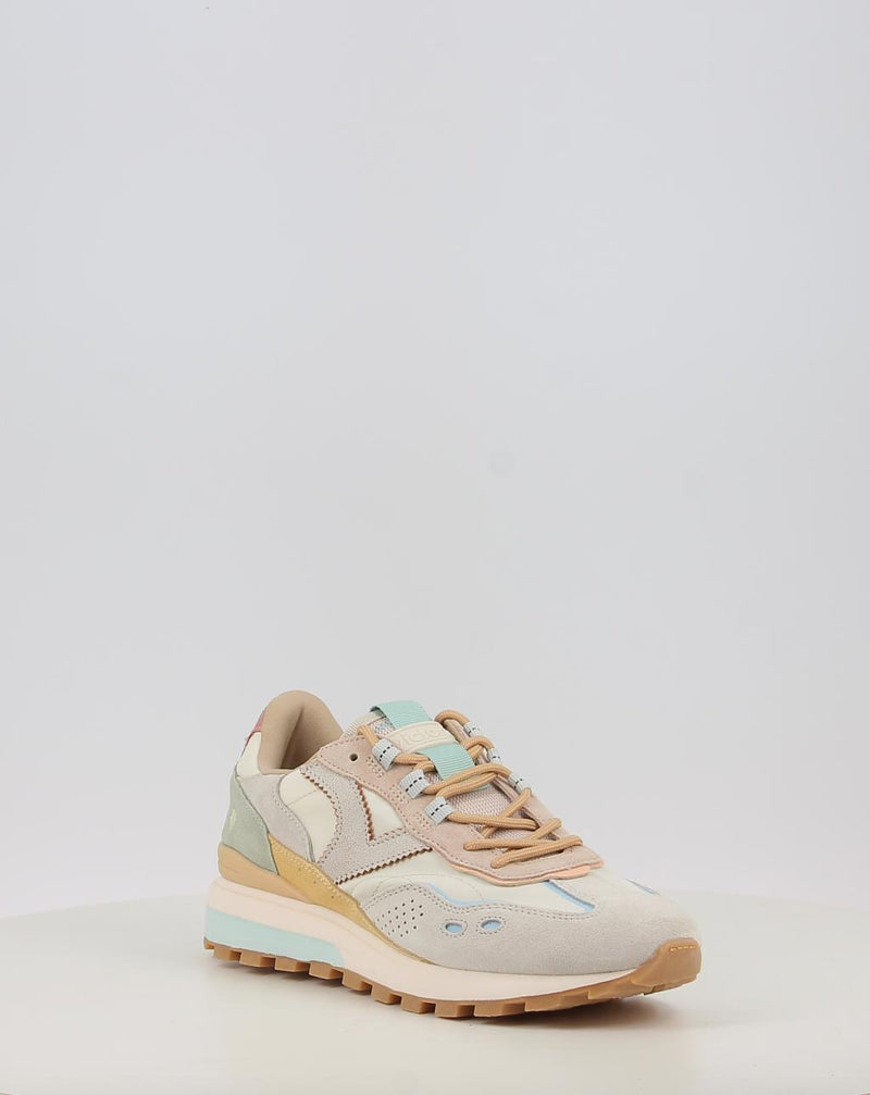 Baskets VICTORIA LUNA NYLON & SERRAJE 1156116 beige