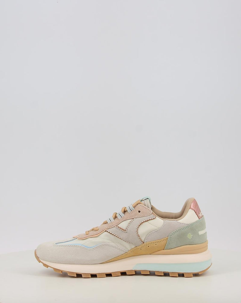 Baskets VICTORIA LUNA NYLON & SERRAJE 1156116 beige