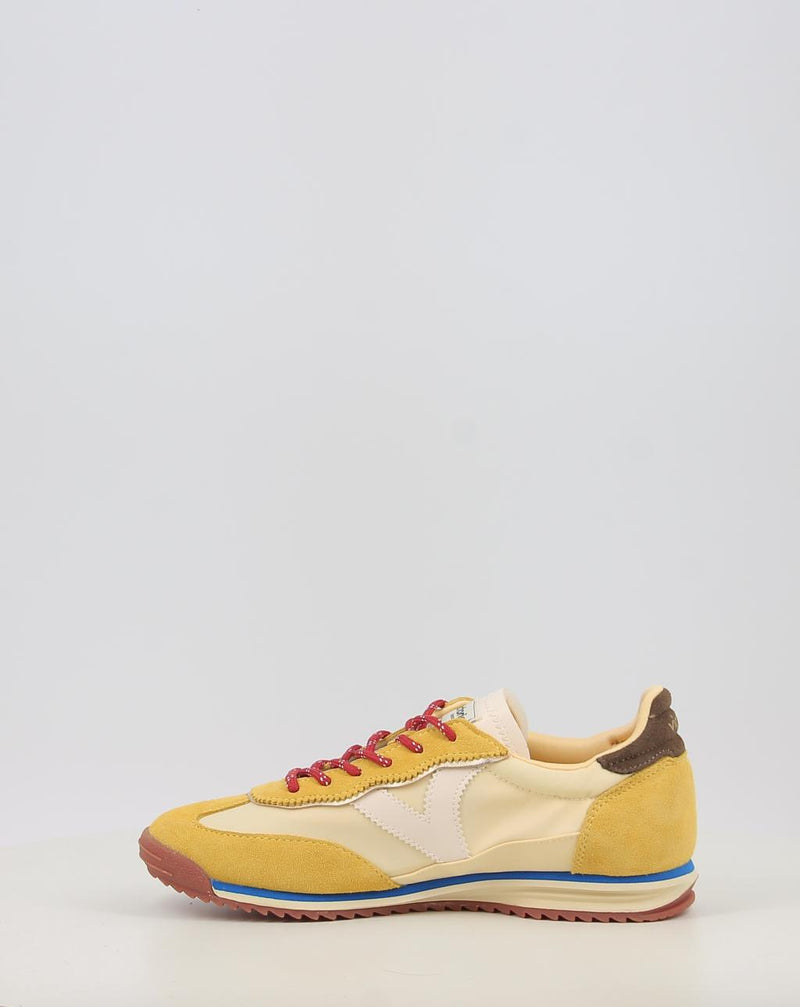 Baskets VICTORIA SATURNO NYLON & SERRAJE 1158110 jaune