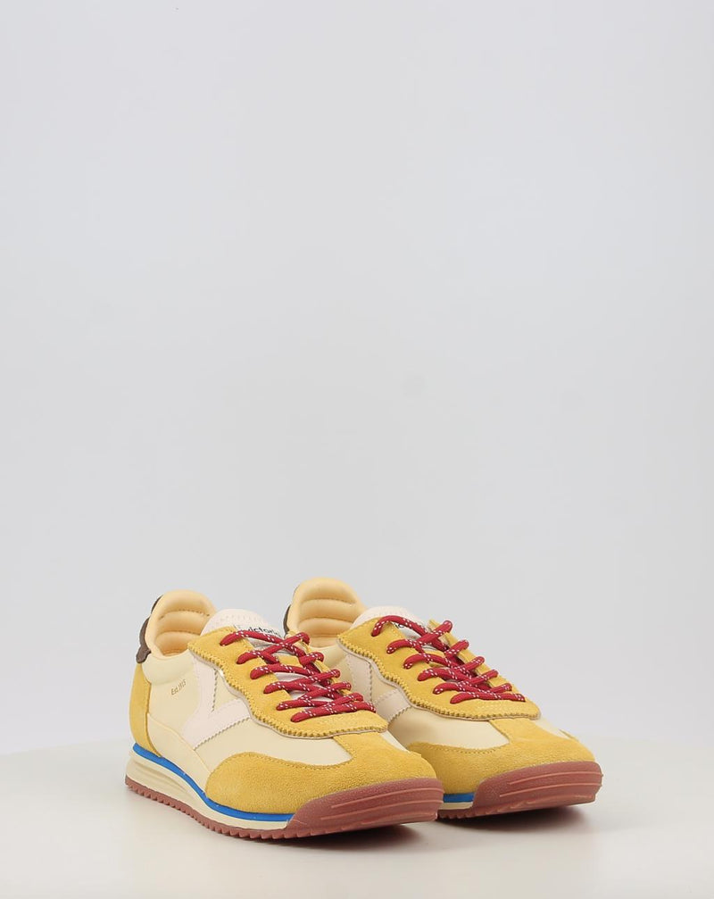 Baskets VICTORIA SATURNO NYLON & SERRAJE 1158110 jaune