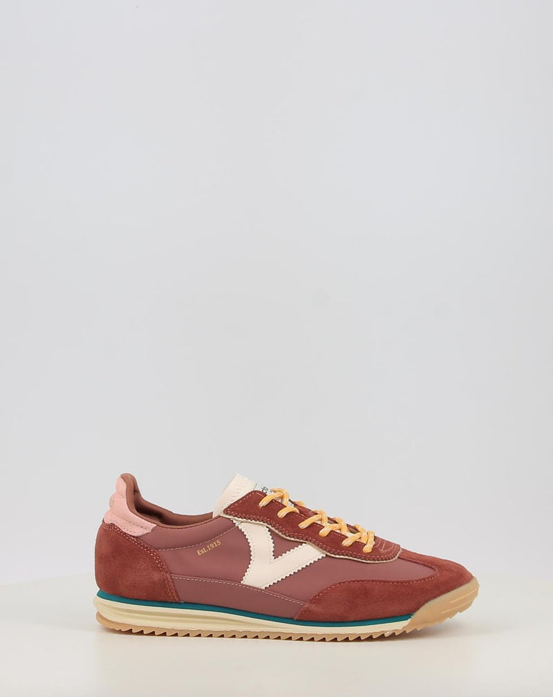 Baskets VICTORIA SATURNO NYLON & SERRAJE 1158110 marron