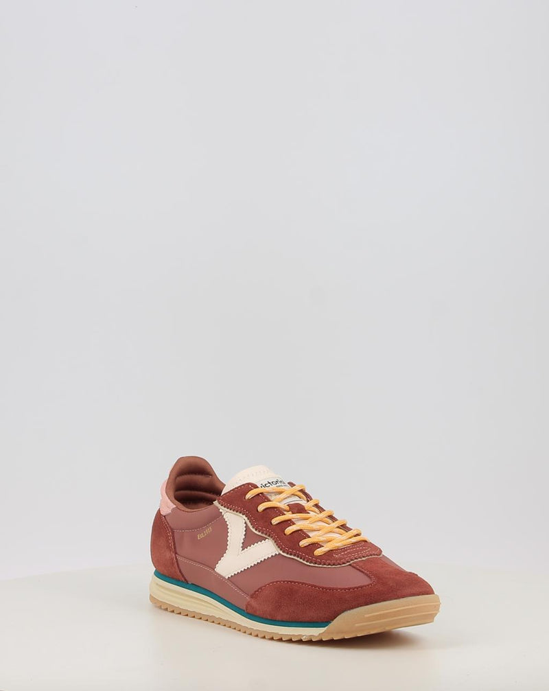 Baskets VICTORIA SATURNO NYLON & SERRAJE 1158110 marron