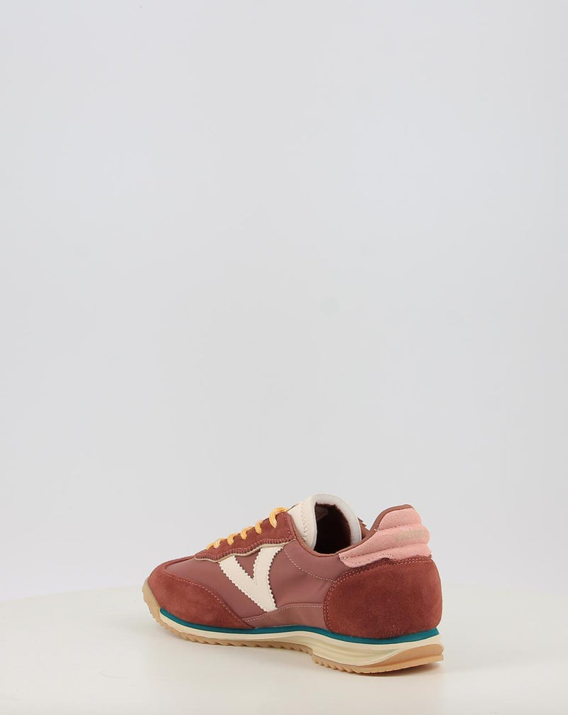 Baskets VICTORIA SATURNO NYLON & SERRAJE 1158110 marron
