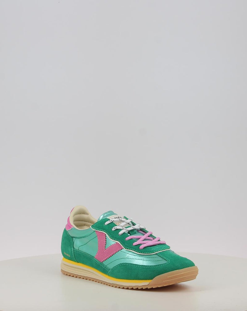 Baskets VICTORIA SATURNO NYLON & SERRAJE METAL 1158111 turquoise