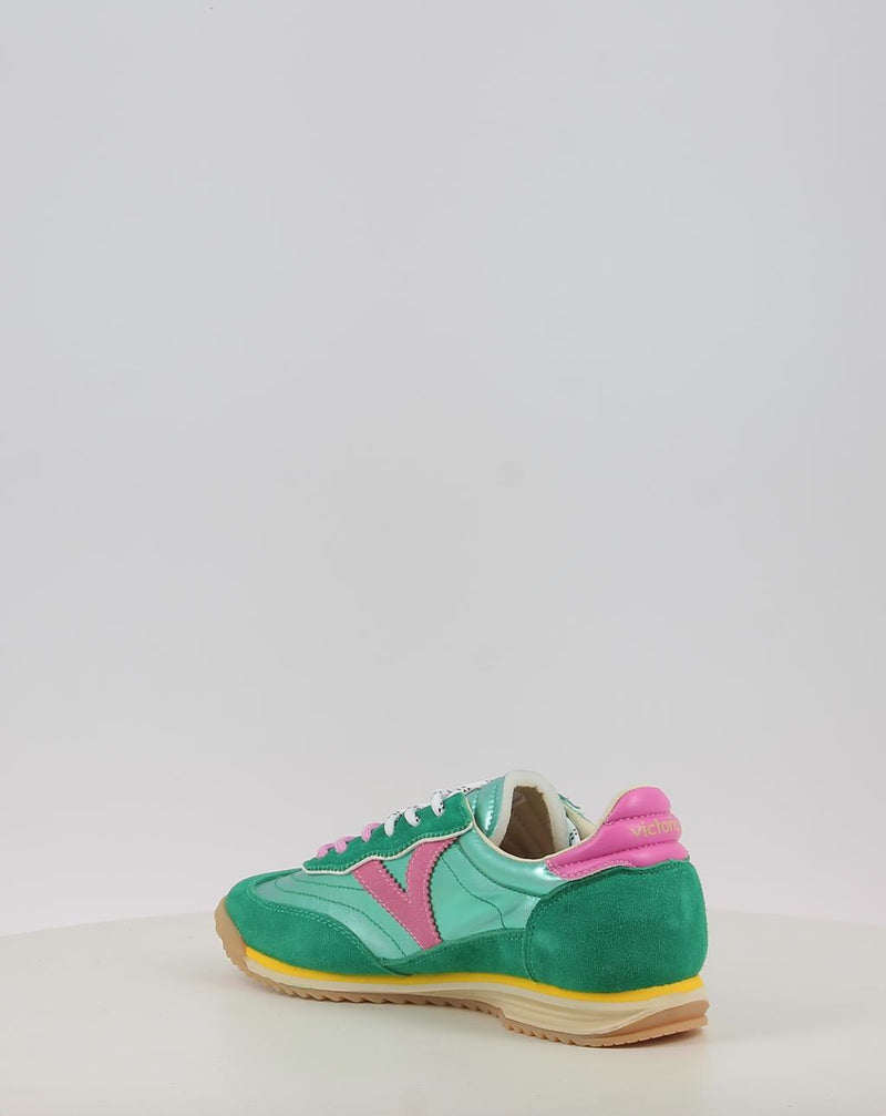 Baskets VICTORIA SATURNO NYLON & SERRAJE METAL 1158111 turquoise