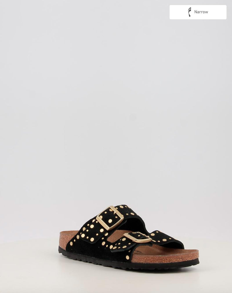 Sandales BIRKENSTOCK ARIZONA RIVET LEVE noir