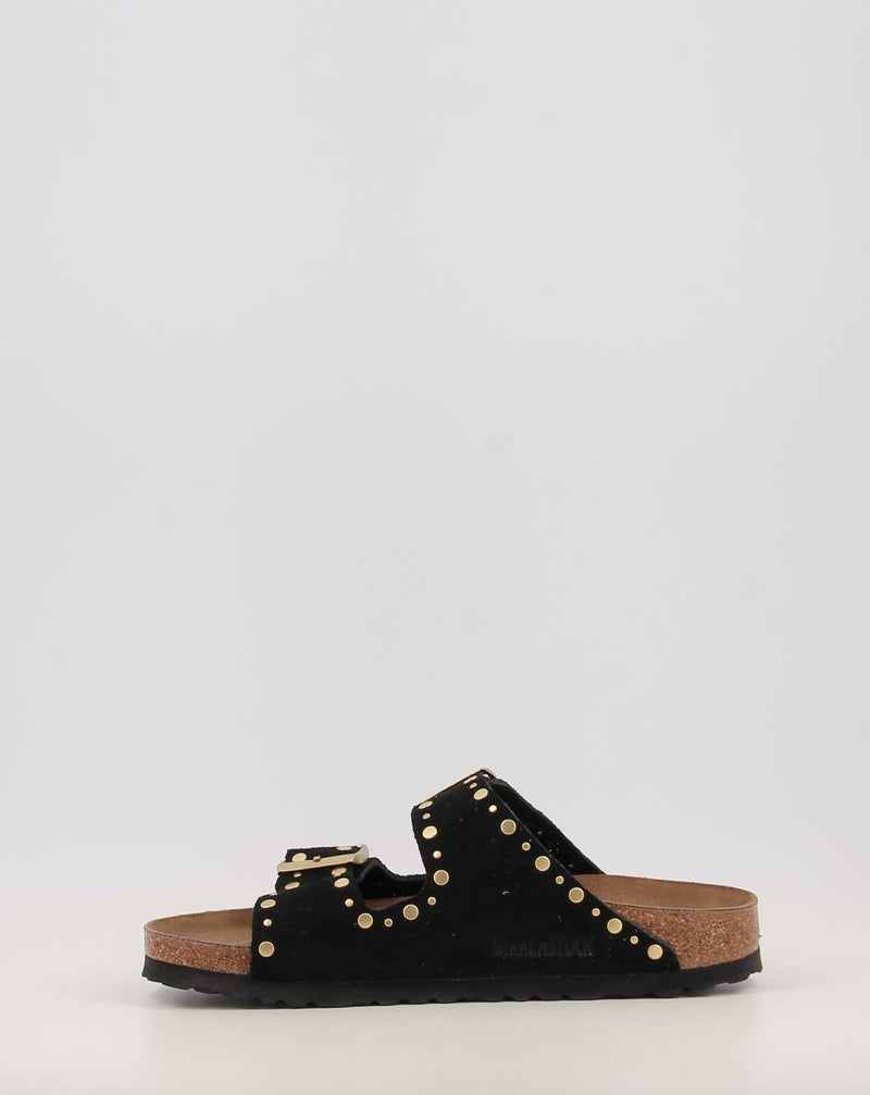 Sandales BIRKENSTOCK ARIZONA RIVET LEVE noir