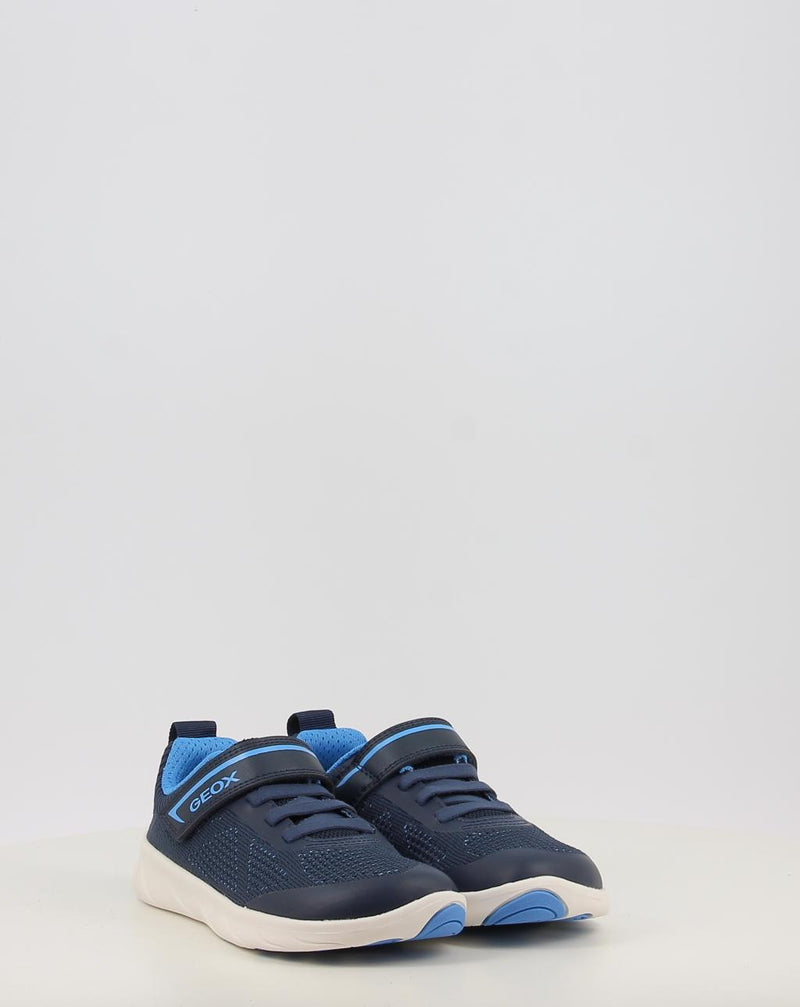 Baskets GEOX J FOOT-RUN BOY B J65PDB bleu