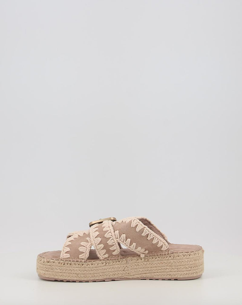 Sandalias MOU JUTE SANDAL taupe