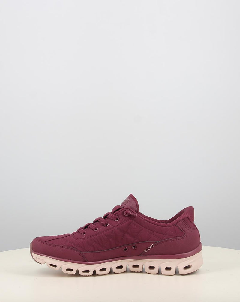 Zapatillas SKECHERS SLIP-INS: GLIDE-STEP - COZY FIT granate