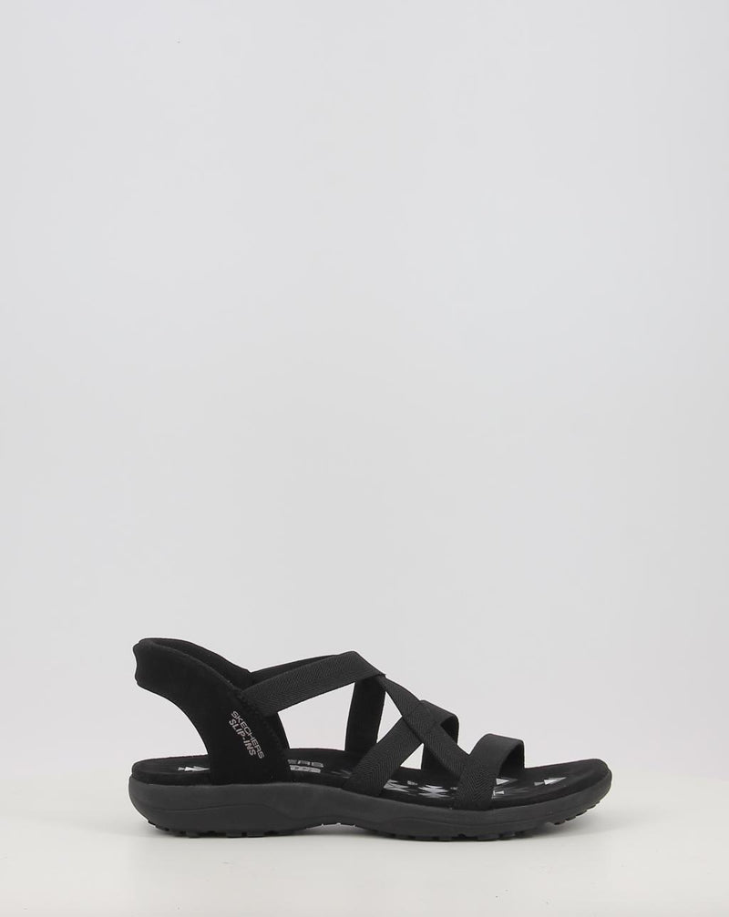 Sandales SKECHERS SLIP-INS: REGGAE SLIM - STRETCH 163460 noir
