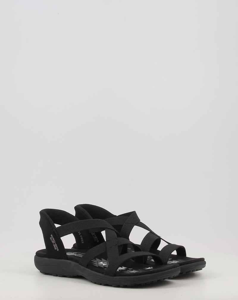 Sandales SKECHERS SLIP-INS: REGGAE SLIM - STRETCH 163460 noir