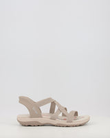 Sandales SKECHERS SLIP-INS: REGGAE SLIM - STRETCH 163460 taupe