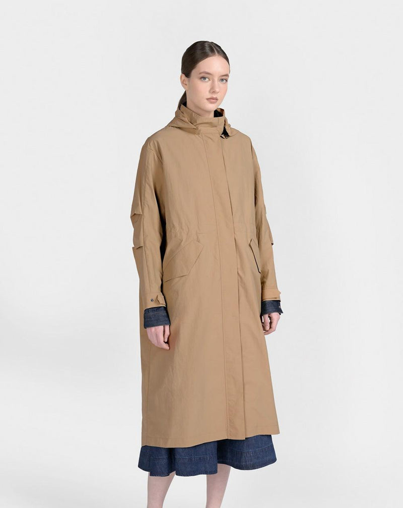 Vestes CANADIAN IRIS W HOOD GS226113 marron