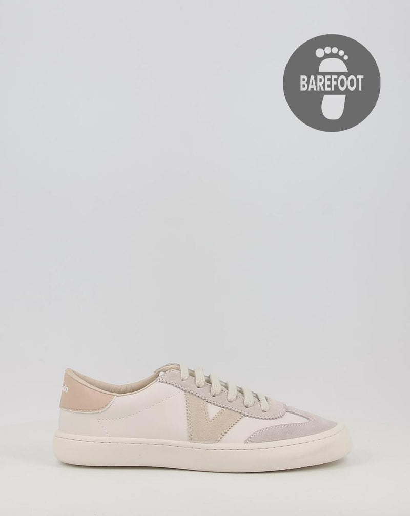 Baskets VICTORIA OLMO BAREFOOT EFECTO PIEL & SERRAJE 1186100 blanc
