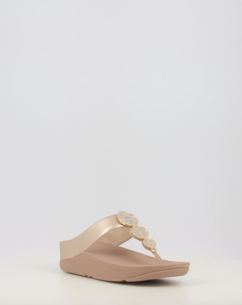 Sandales FITFLOP HALO BEAD-CIRCLE METALLIC TOE-POST SANDALS métallisé