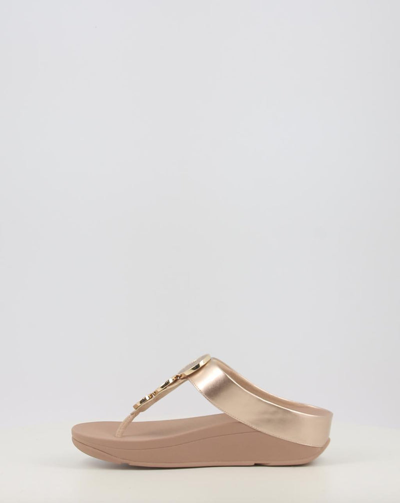 Sandales FITFLOP HALO BEAD-CIRCLE METALLIC TOE-POST SANDALS métallisé