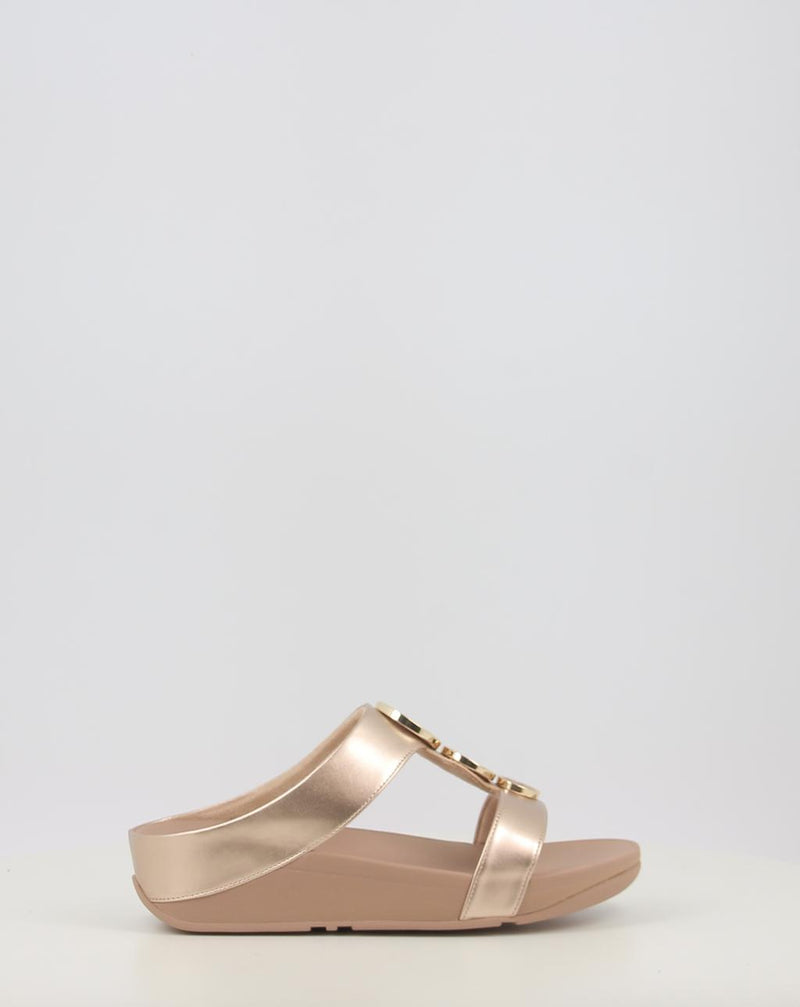 Sandales FITFLOP HALO BEAD-CIRCLE METALLIC TOE-POST SANDALS métallisé