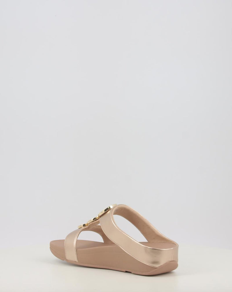 Sandales FITFLOP HALO BEAD-CIRCLE METALLIC TOE-POST SANDALS métallisé