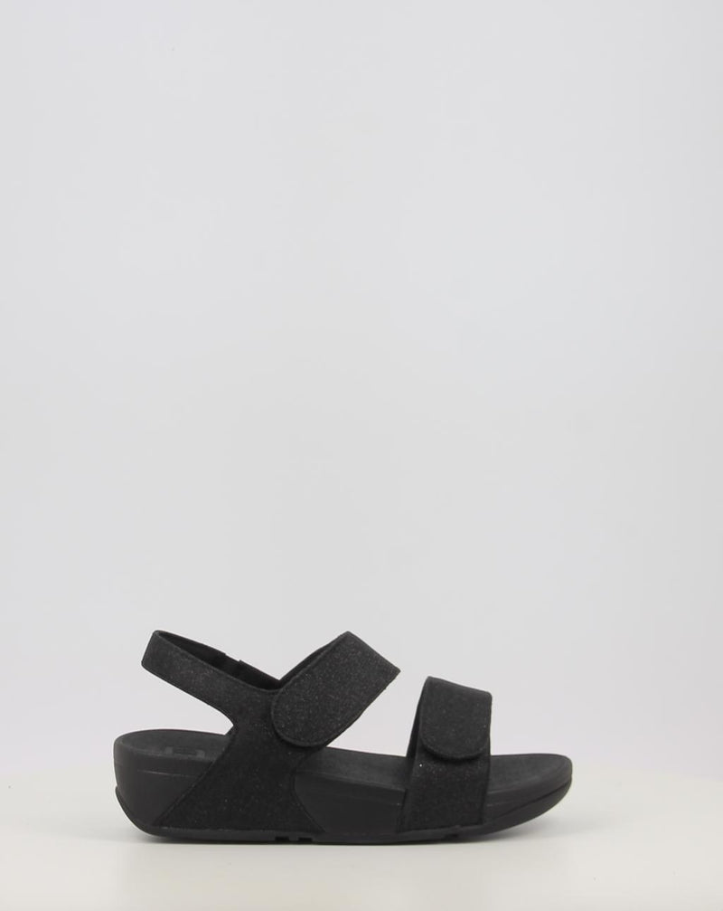 Sandales FITFLOP LULU ADJUSTABLE SHIMMERLUX BACK-STRAP SANDALS noir