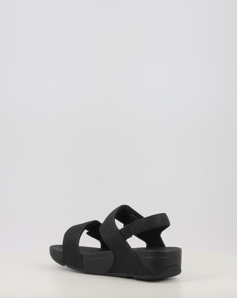 Sandales FITFLOP LULU ADJUSTABLE SHIMMERLUX BACK-STRAP SANDALS noir