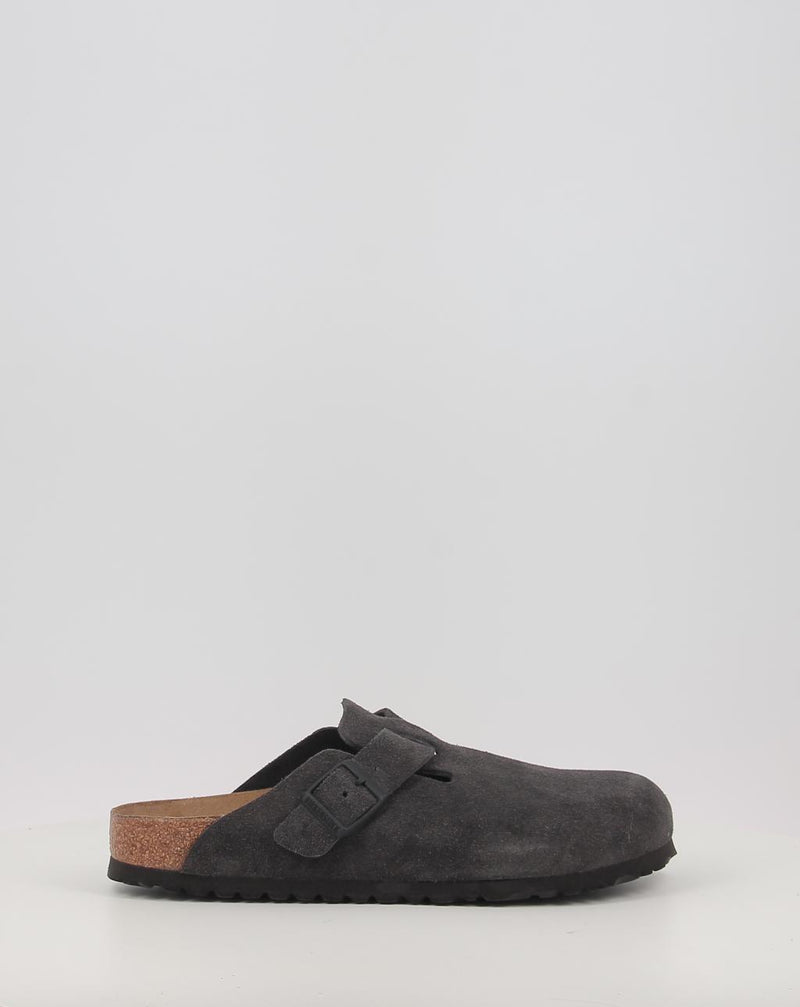 Sabots BIRKENSTOCK BOSTON LEVE Velvet Grey gris