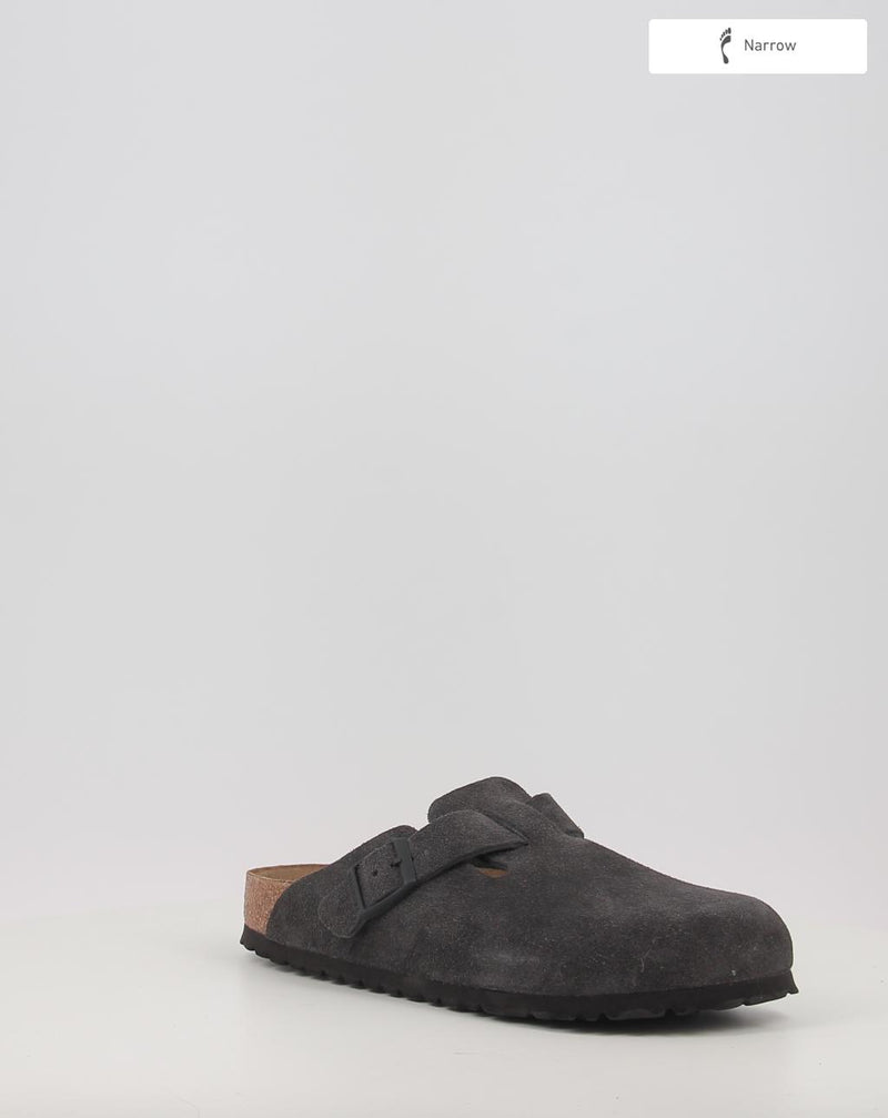 Sabots BIRKENSTOCK BOSTON LEVE Velvet Grey gris