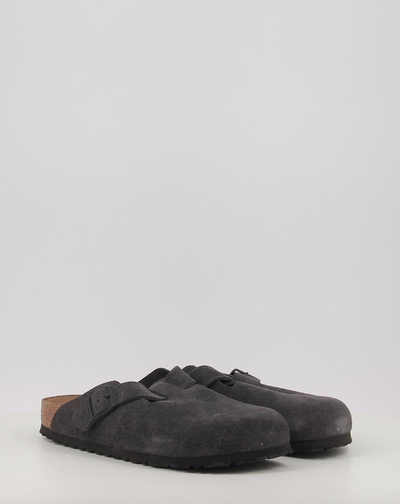 Sabots BIRKENSTOCK BOSTON LEVE Velvet Grey gris