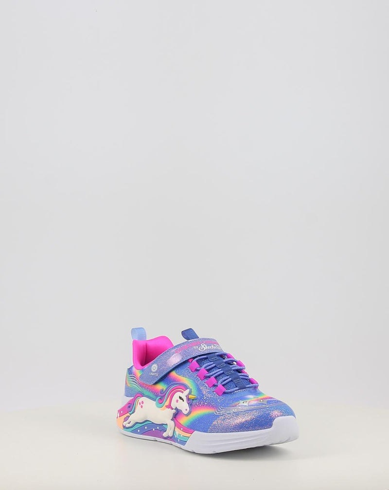 Baskets SKECHERS S-LIGHTS UNICORN CHASER 302298N-L bleu