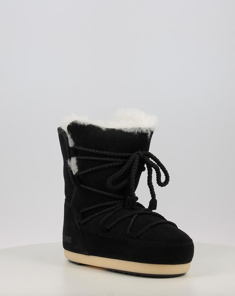 Bottes MOON BOOT MB EVX BOOT SUEDE / SHEARLING noir