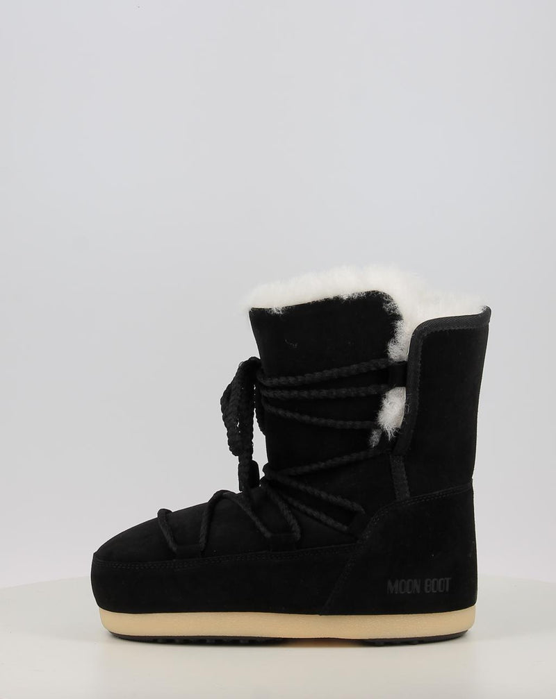 Bottes MOON BOOT MB EVX BOOT SUEDE / SHEARLING noir