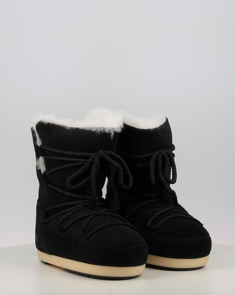 Bottes MOON BOOT MB EVX BOOT SUEDE / SHEARLING noir