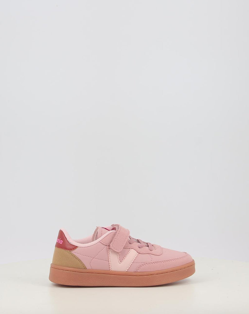 Baskets VICTORIA OSLO VELCRO EFECTO PIEL CONTRASTE 1256106 rose