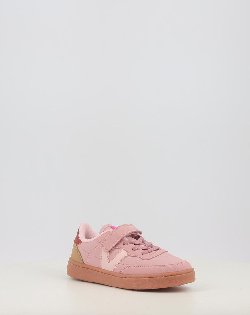 Baskets VICTORIA OSLO VELCRO EFECTO PIEL CONTRASTE 1256106 rose