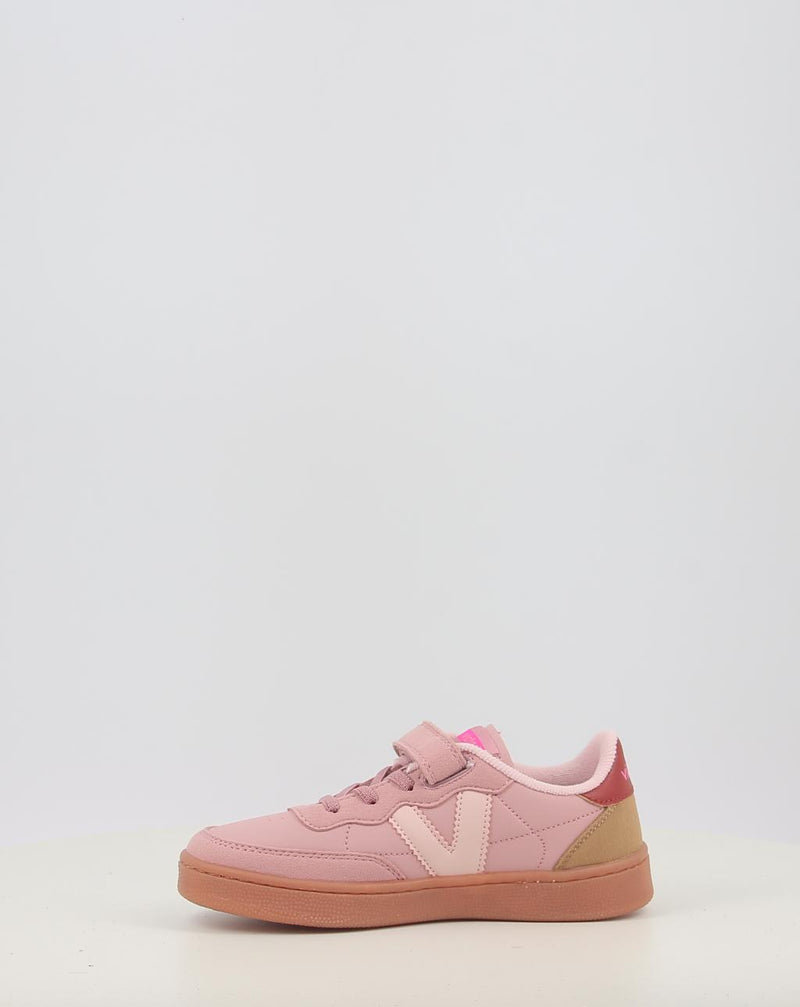 Baskets VICTORIA OSLO VELCRO EFECTO PIEL CONTRASTE 1256106 rose