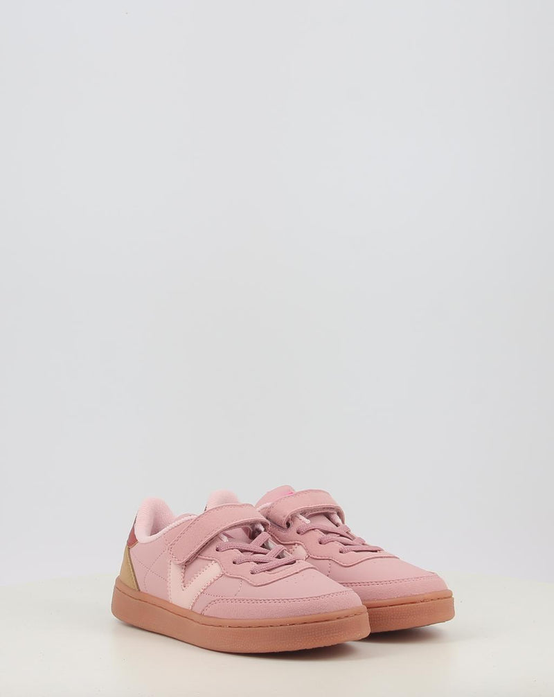Baskets VICTORIA OSLO VELCRO EFECTO PIEL CONTRASTE 1256106 rose