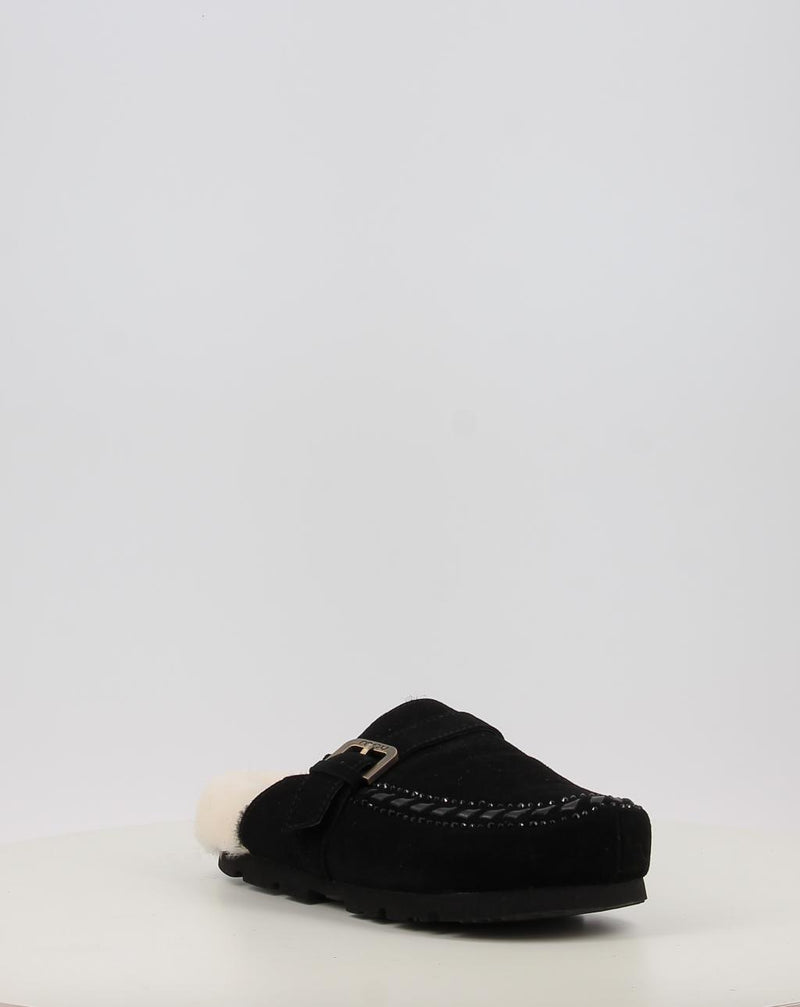 Sabots MOU WINTER BIO LEATHER STITCHING noir