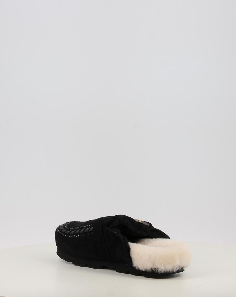 Sabots MOU WINTER BIO LEATHER STITCHING noir