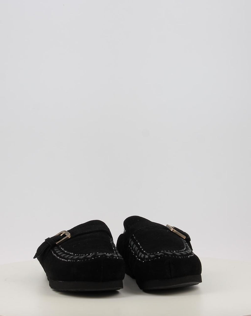 Sabots MOU WINTER BIO LEATHER STITCHING noir